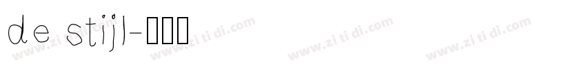 de stijl字体转换
